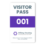 Visitor Pass – Purple | Plastic Card Printing | Print ID Cards ...